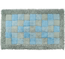 Коврик Fora 1845-1 100BL 100х60 см, шахматы, голубой