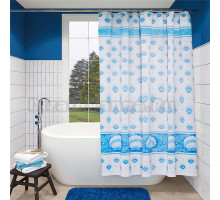 Штора для ванной Fora PH69 180х180 см, голубой жемчуг