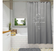 Штора для ванной Fora FOR-DA095GR 180х180 см, серая