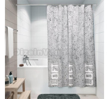 Штора для ванной Fora FOR-LT095 180х180 см, loft, бетон