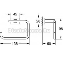 Держатель туалетной бумаги Grohe Essentials Cube 40507001 хром