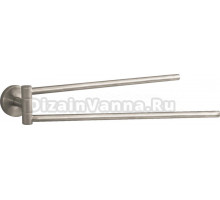 Полотенцедержатель Hansgrohe Logis 40512820 двойной, шлифованный никель