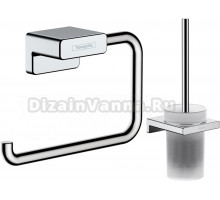 Набор Hansgrohe AddStoris Держатель туалетной бумаги 41771000 + Ершик 41752000 хром