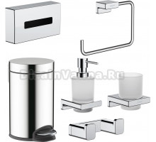 Набор Hansgrohe AddStoris аксессуаров для ванной, 6 предметов, хром