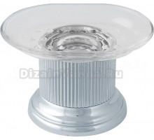 Мыльница Migliore Fortuna стекло, хром