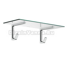 Полотенцедержатель со стеклянной полочкой Axor Universal Accessories 42842000, хром