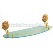 Полка с галереей Migliore Cleopatra ML.CLE-60.720.DO золото