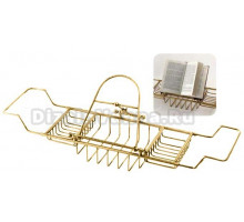 Полка-решетка с книжной подставкой Migliore Complementi ML.COM.DO-50.171 - золото