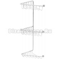 Полка-решетка тройная Migliore Complementi ML.COM.CR-50.113 - хром