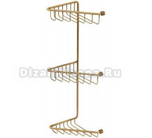 Полка-решетка тройная Migliore Complementi ML.COM.BR-50.113.BR, бронза