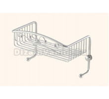 Полка-решетка с крючками Migliore Complementi ML.COM.CR-50.601.CR - хром