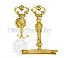 Щетка для чистки стеклянных поверхностей с крючком Migliore Elizabetta ML.ELB-60.136.DO, цвет золото