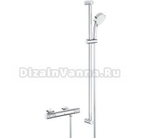 Душевой комплект Grohe Grohtherm 1000 Performance 34835000 с термостатом, хром