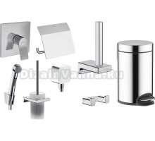 Душевой комплект Hansgrohe Vivenis 32128 + 26457 + 75615 + 41753 + 41752 + 41775 + 41756 + 41755, хром