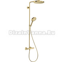 Душевая стойка Hansgrohe Raindance Select S 240 1jet 27633990 Showerpipe, полированное золото