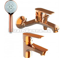 Душевой комплект Orange Loop M26-311rg розовое золото