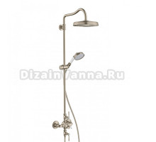 Душевая система AXOR Montreux Showerpipe 16572820, с термостатом, шлифованный никель