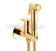 Гигиенический душ со смесителем Webert Elio EL870301010, metal, золото