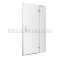 Душевая дверь Omnires Manhattan ADP90XLUX-TCRTR 90 x 195 см распашная, стекло прозрачное, хром