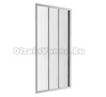 Душевая дверь Omnires Bronx S20A3120CRTR 120 x 185 см раздвижная, 3 секции, стекло прозрачное, хром
