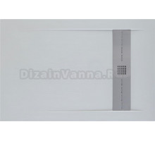 Поддон для душа Aquanet Delight NEW 009G 140x80 серый камень, с сифоном