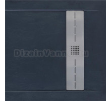 Поддон для душа Aquanet Delight NEW 007B 90x90 черный камень, с сифоном