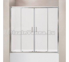 Шторка на ванну BelBagno Uno VF 2 150/145 M Cr