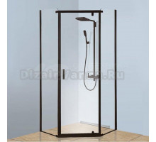 Душевой уголок Berges Wasserhaus Solo 061106 90х90, профиль черный