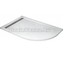 Поддон для душа Cezares Tray R550 120х90 см искусственный мрамор, L