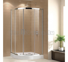 Душевой уголок Cezares ECO-O-R-2-100-C-Cr стекло прозрачное