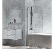 Шторка на ванну IDDIS Ray RAY6CS8i90 80х140, профиль хром