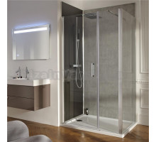 Душевой уголок Jacob Delafon Contra 120x90 распашная дверь профиль хром