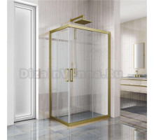 Душевой уголок Kubele DE019RC-CLN-BR 120х80 см, профиль бронза