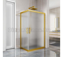 Душевой уголок Kubele DE019RC-MAT-BR 120х110 см, профиль бронза