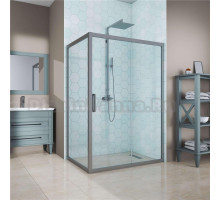 Душевой уголок Kubele DE019R-CLN-MT 145х80 см, профиль матовый хром
