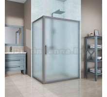 Душевой уголок Kubele DE019R-MAT-MT 95х85 см, профиль матовый хром