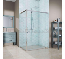 Душевой уголок Kubele DE019R-CLN-CH 110х80 см, профиль хром
