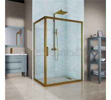 Душевой уголок Kubele DE019R-CLN-BR 115х75 см, профиль бронза