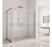 Душевой уголок Kubele DE019R3-CLN-MT 140х90 см, профиль матовый хром