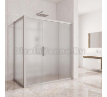 Душевой уголок Kubele DE019R3-MAT-MT 140х100 см, профиль матовый хром