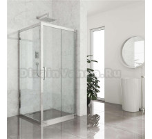 Душевой уголок Kubele DE019S-CLN-CH 115х115 см, профиль хром
