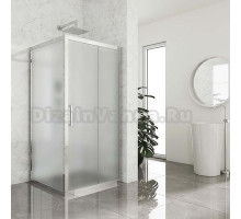 Душевой уголок Kubele DE019S-MAT-CH 115х115 см, профиль хром