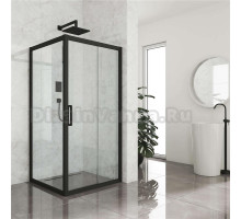 Душевой уголок Kubele DE019S-CLN-BLMT 110х110 см, профиль матовый черный