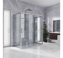 Душевой уголок Kubele DE019R2U-CLN-MT 120х90 см, профиль матовый хром