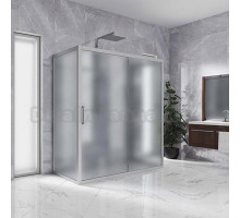 Душевой уголок Kubele DE019R2U-MAT-MT 120х90 см, профиль матовый хром