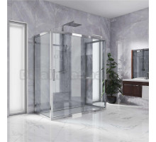 Душевой уголок Kubele DE019R2U-CLN-CH 120х90 см, профиль хром