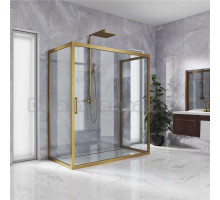 Душевой уголок Kubele DE019R2U-CLN-BR 120х80 см, профиль бронза