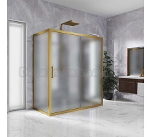 Душевой уголок Kubele DE019R2U-MAT-BR 120х80 см, профиль бронза