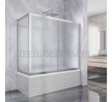 Шторка на ванну Kubele DE019PR4-MAT-CH 170х80 см, профиль хром