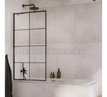 Шторка на ванну Radaway Idea Black PNJ II Factory 80